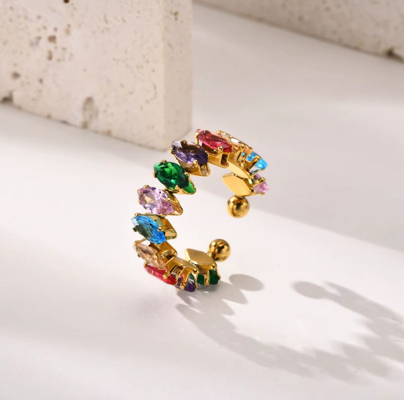 Eye Zircon Ring