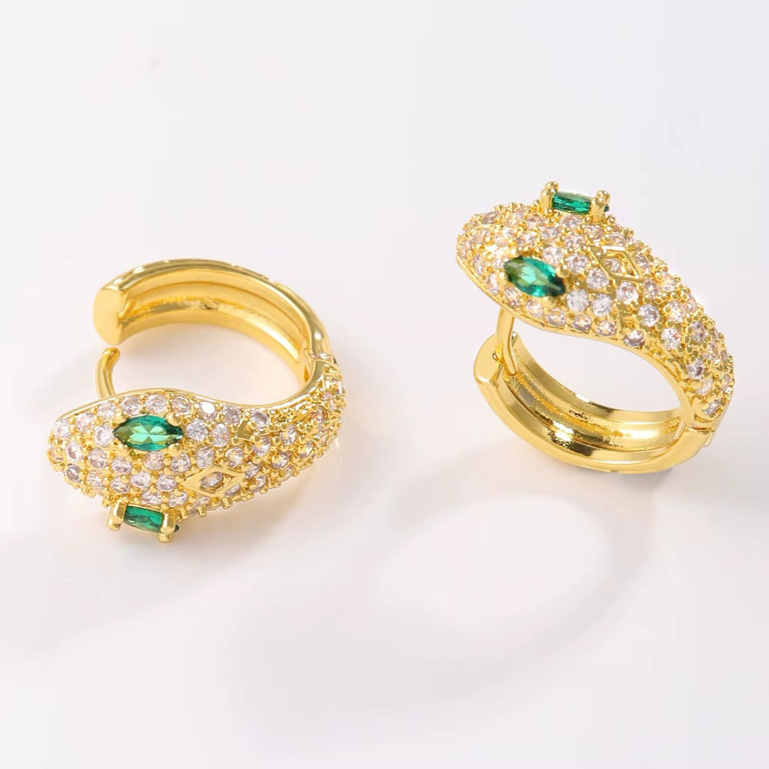 Snake Hoop Earrings