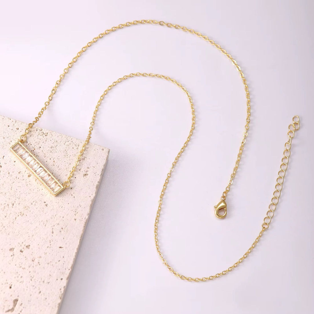 Clear Line Necklace