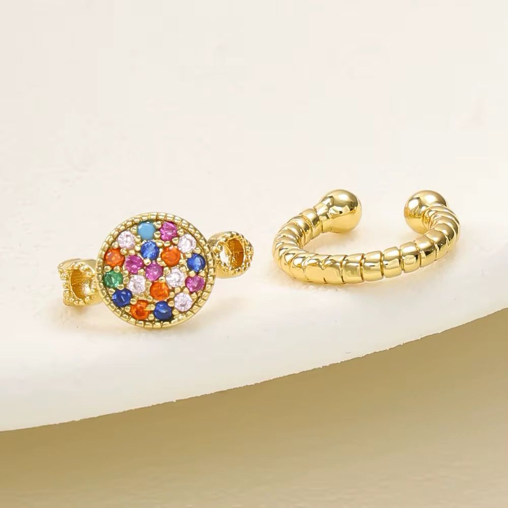 Multicolor Round Earcuff