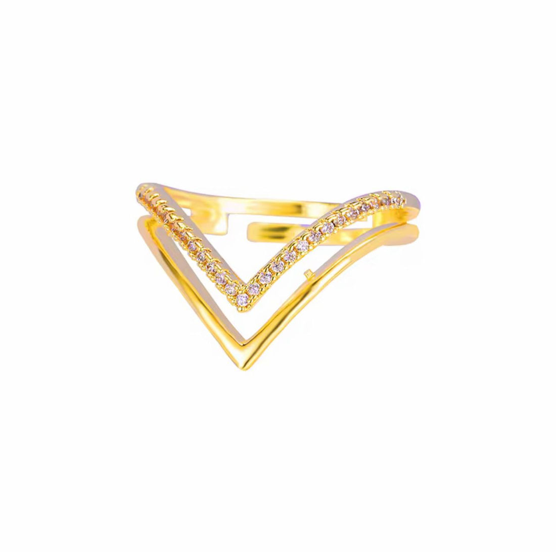 V Shape Ring