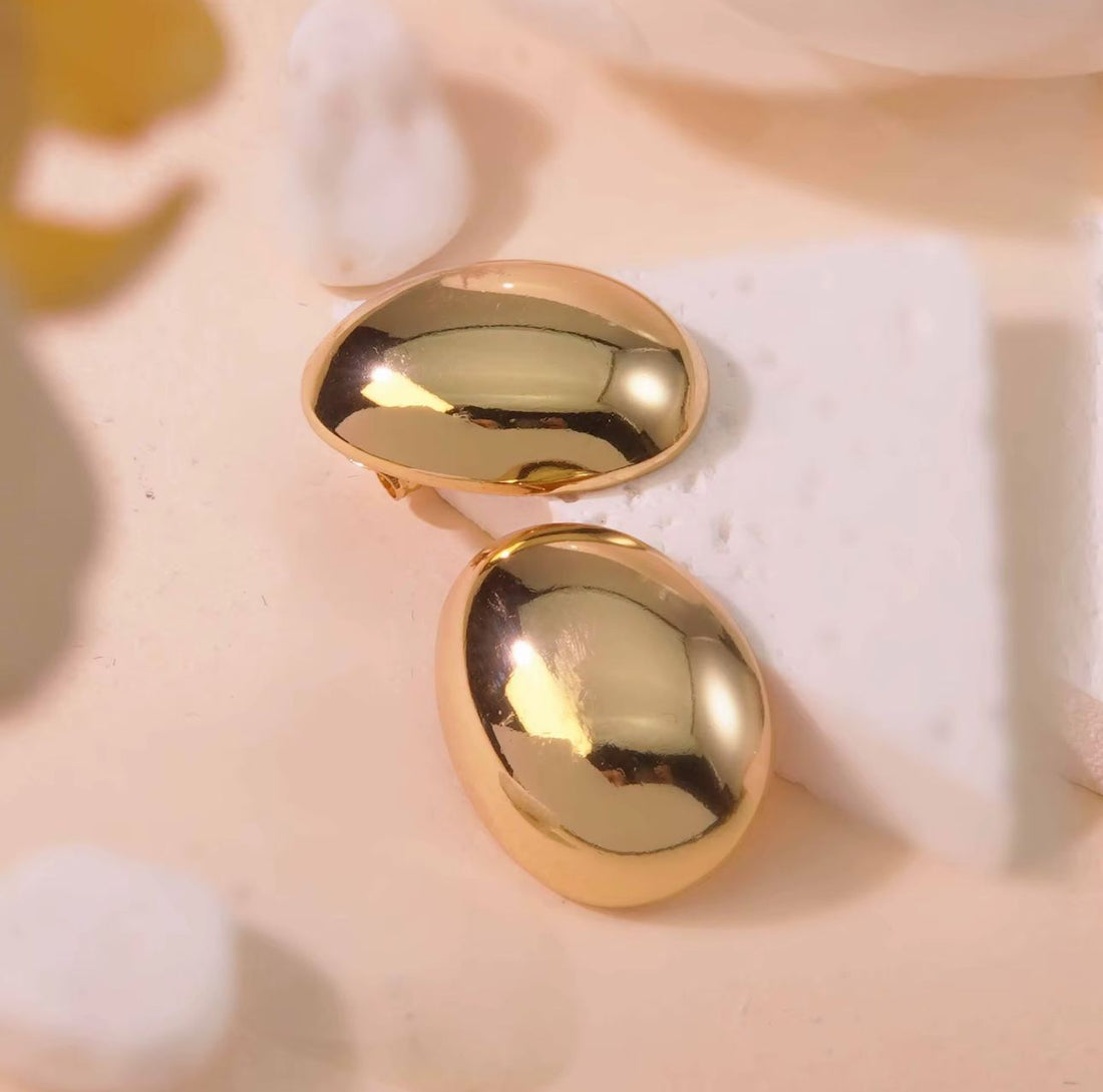 Oval Hoop Earrings